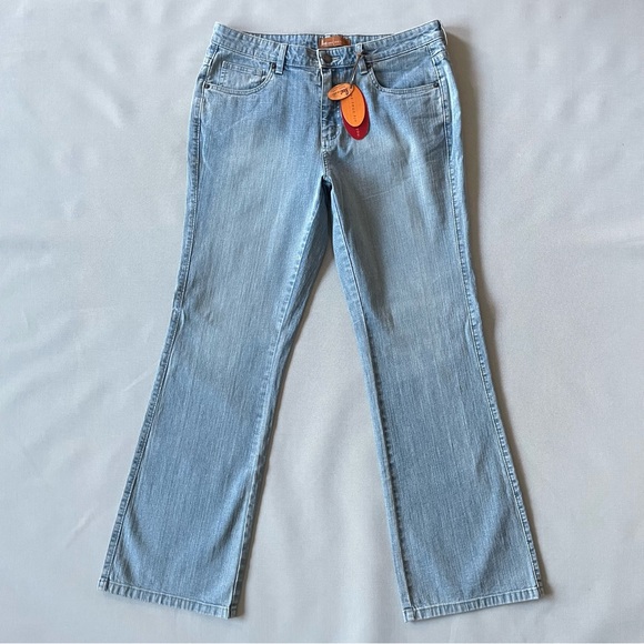 Y2k Lee One True Fit Lower Rise Light Wash Flare Jeans Jr Women’s Size 13/14 - Picture 1 of 11